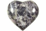 Sparkly, Purple Lepidolite Heart - Madagascar #210493-1